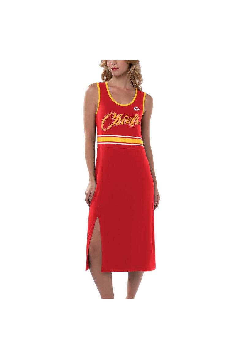 Women's G-III 4Her by Carl Banks Red Kansas City Chiefs Main Field Maxi Dress, Main, color, Red