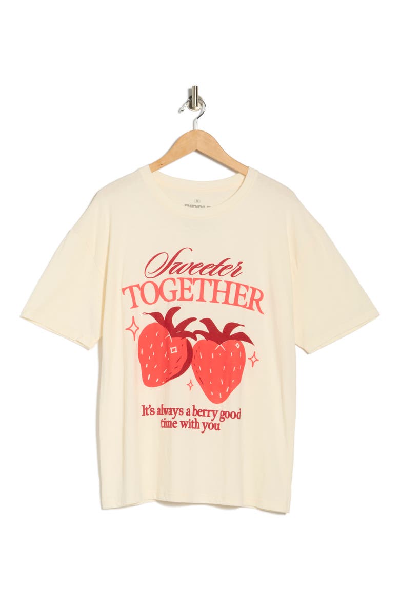 Sweeter Together Graphic Tee, Alternate, color, COCONUT MILK