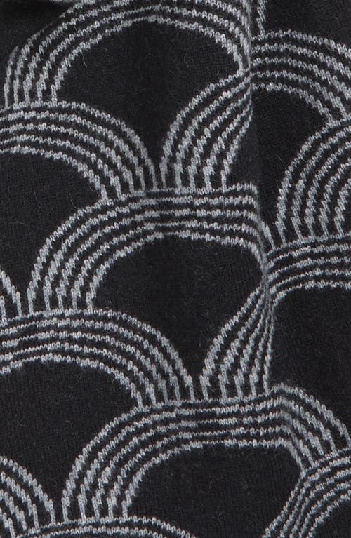 Nordstrom Print Wool & Cashmere Scarf In Gray