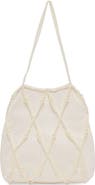Dolce Vita Faux Pearl Satin Bag