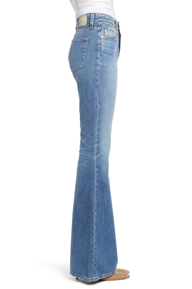 Iva High Waist Bell Bottom Jeans, Alternate, color, 20 YEARS HASTE