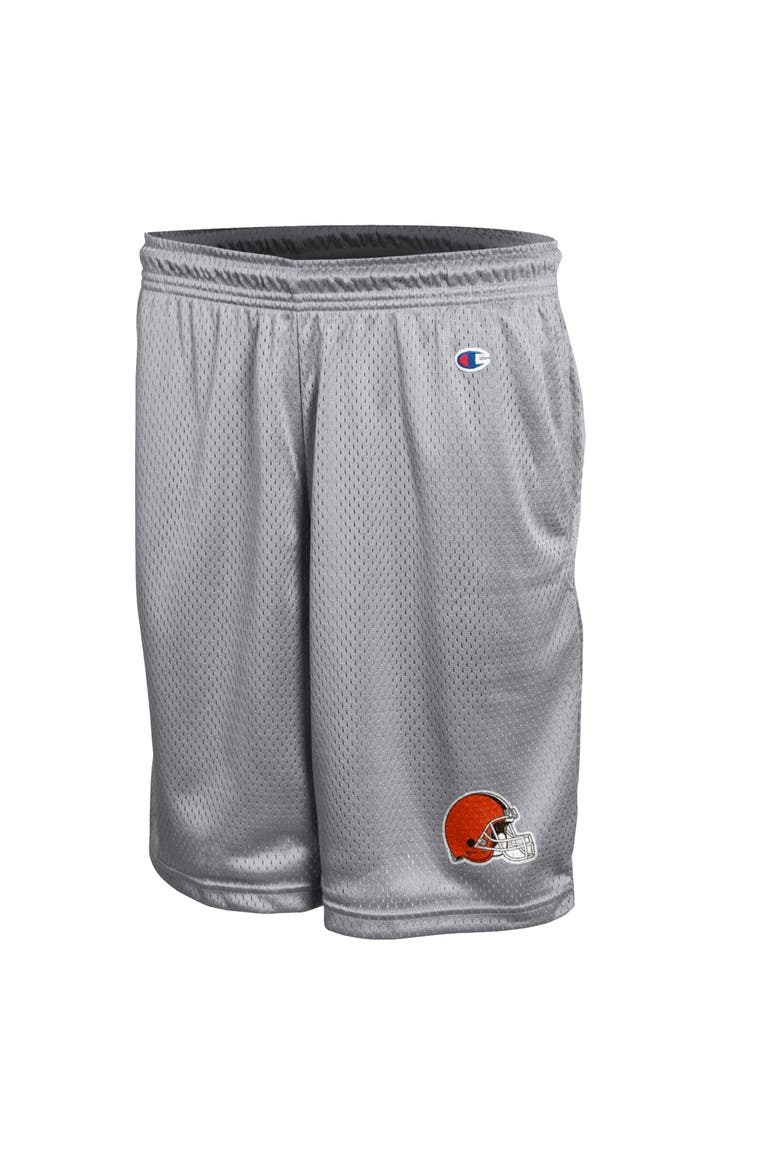 Men's Champion Gray Cleveland Browns Classic Mesh Shorts, Alternate, color, Gray