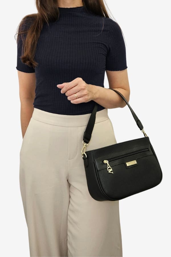La Vie Handbag 615, Alternate, color, Black