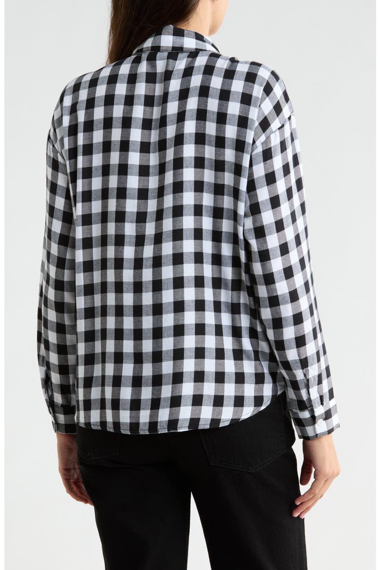 Tie Neck Button-Up Top, Alternate, color, CLOUD WHITE
