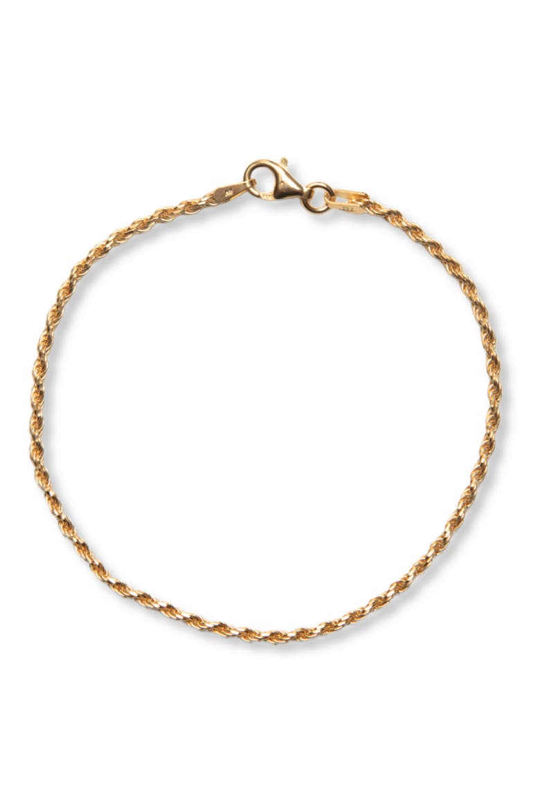 Rope Chain Bracelet, Main, color, GOLD