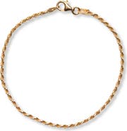 Argento Vivo Sterling Silver Rope Chain Bracelet