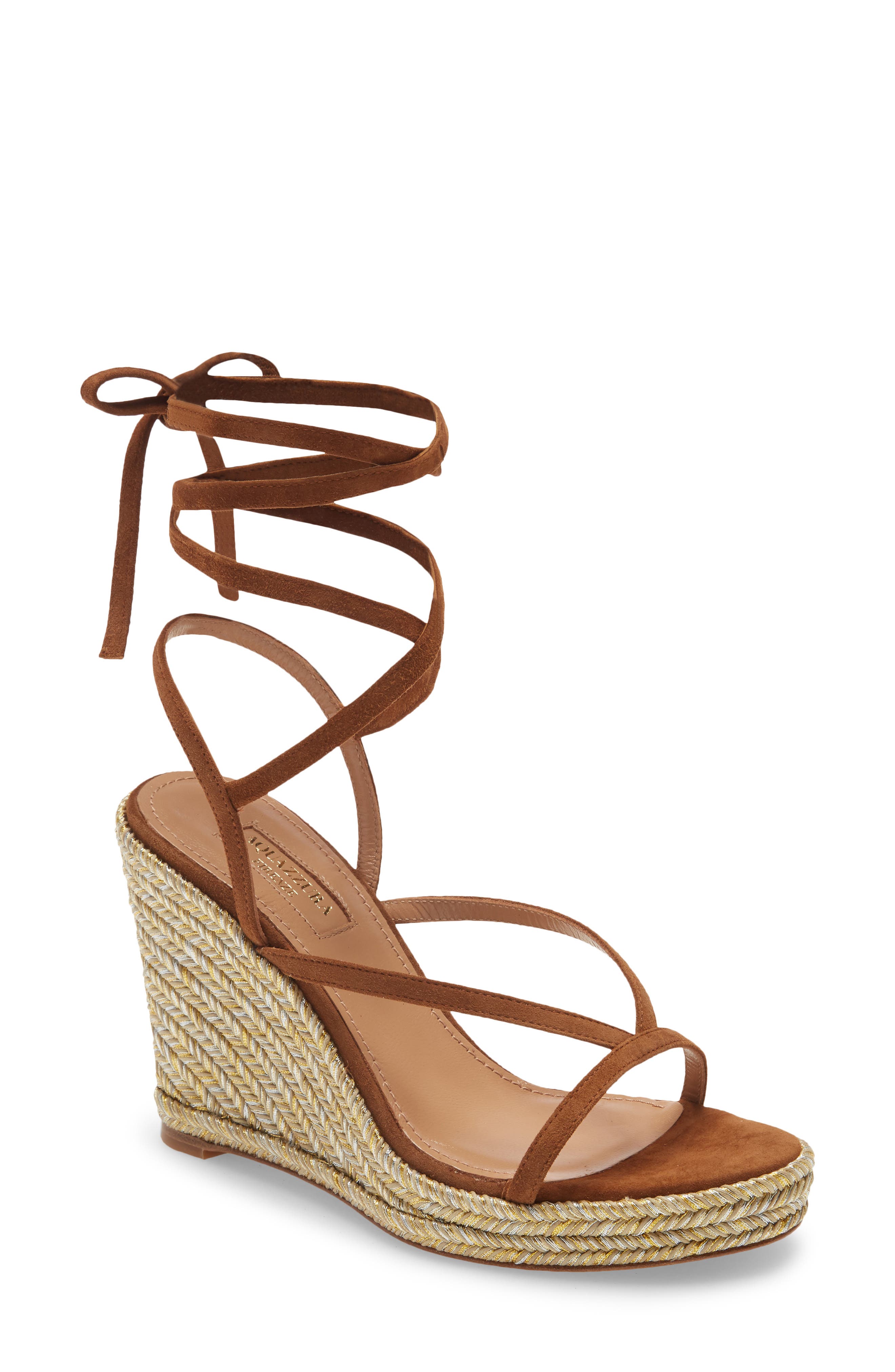 Aquazzura Ramatuelle Wedge Sandal, Alternate, color, 