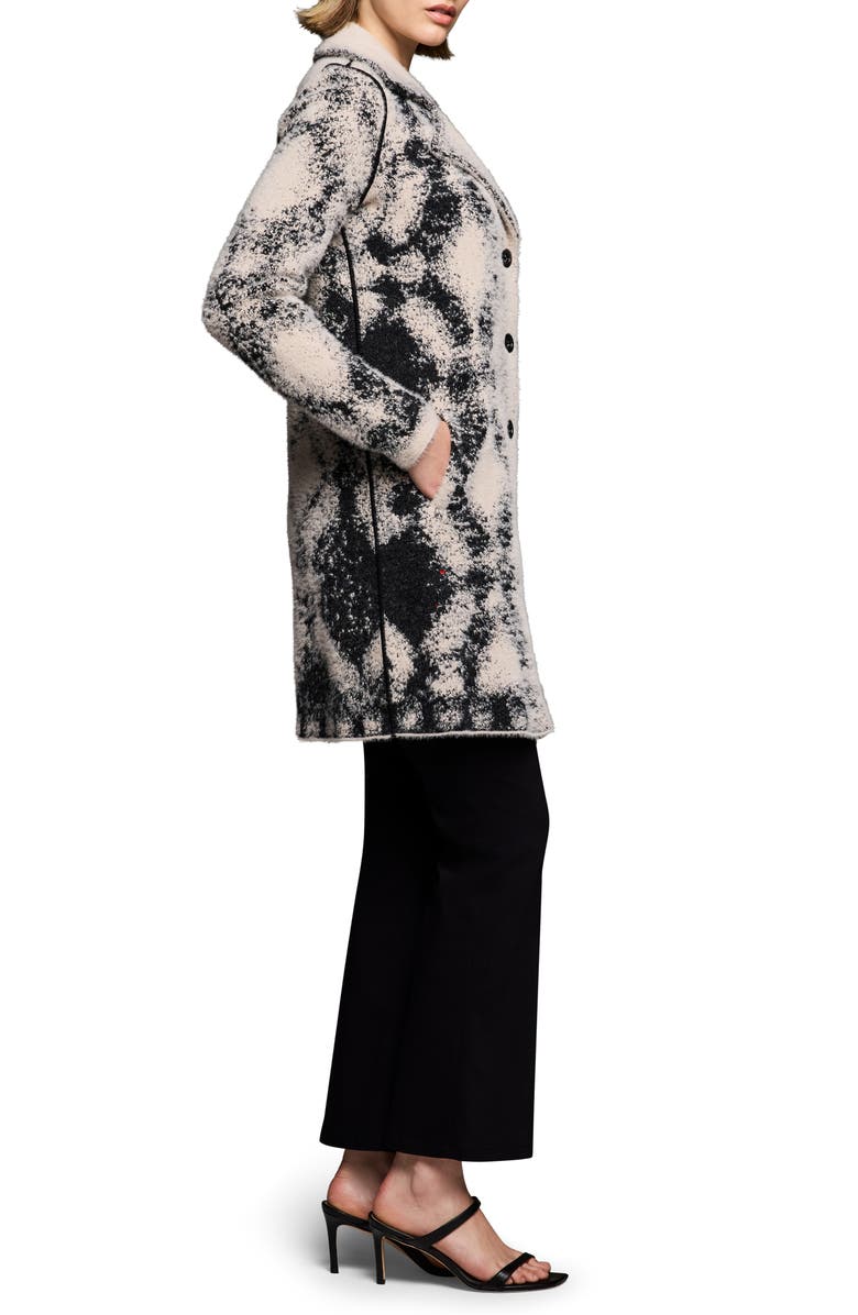 NIC+ZOE Diamond Pattern Coat, Alternate, color, Black Multi