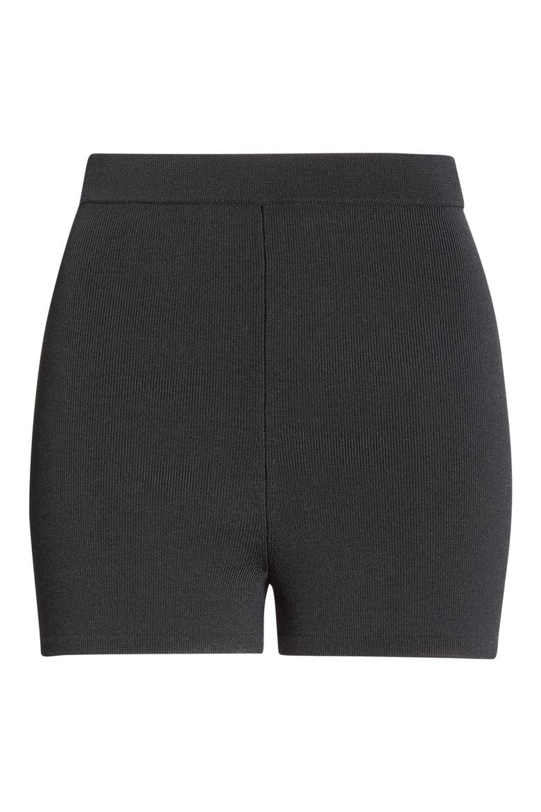 High Waist Shorts, Main, color, OBSIDIAN