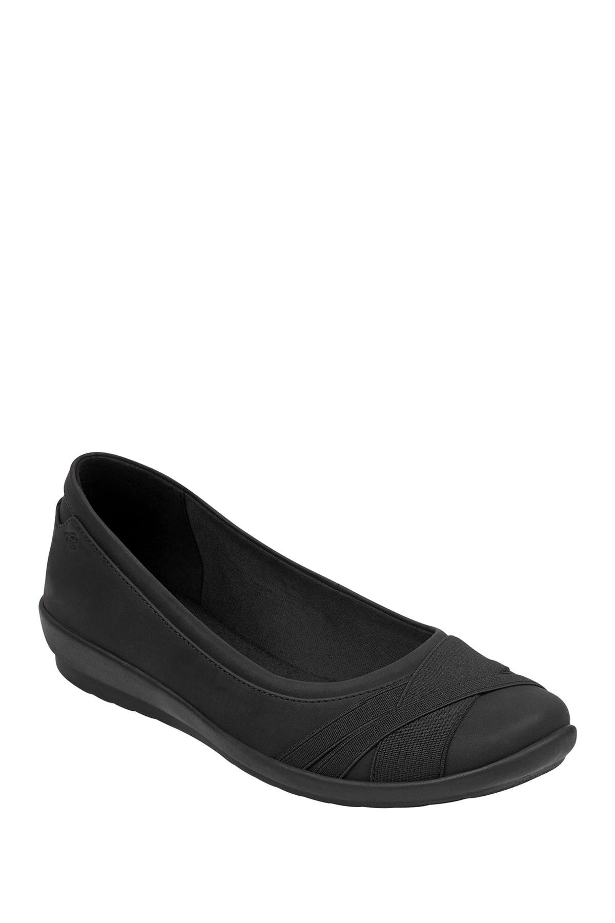 Easy Spirit Acasia Criss-Cross Flat - Wide Width Available, Main, color, 