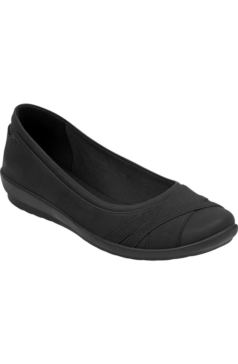Easy Spirit Acasia Criss-Cross Flat - Wide Width Available, Main, color,