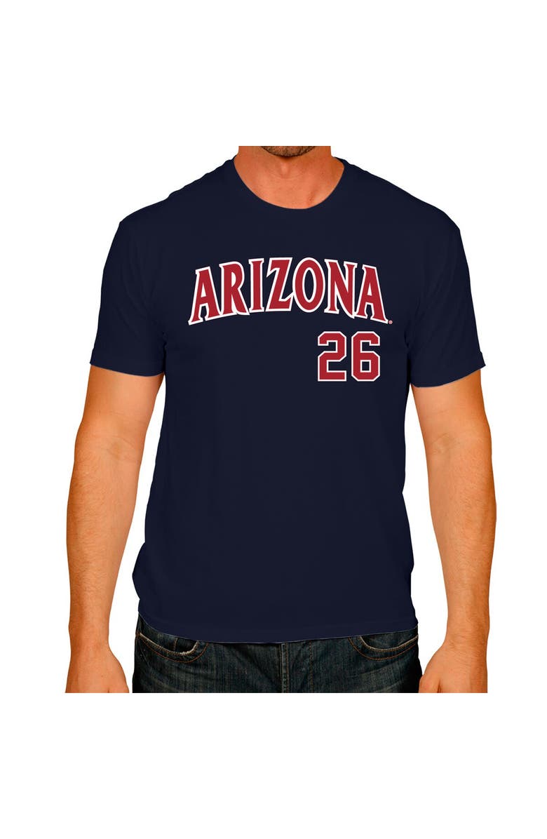 Retro Brand Men's Original Retro Brand Mark Melancon Navy Arizona Wildcats Baseball Name & Number T-Shirt, Alternate, color, 