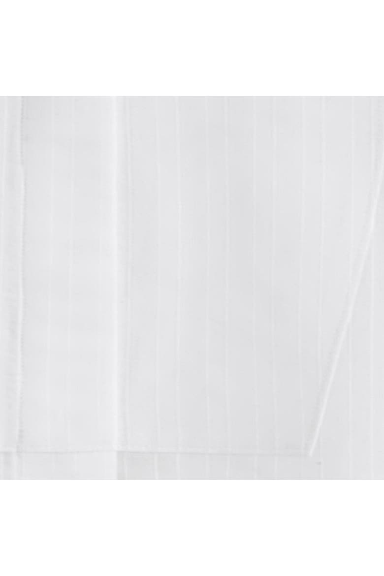 Bib-front Stripe-jacquard Cotton Shirt, Alternate, color, WHITE