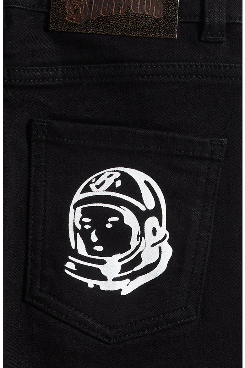 Kids' BB Galaxy Denim Shorts, Alternate, color, BLACK