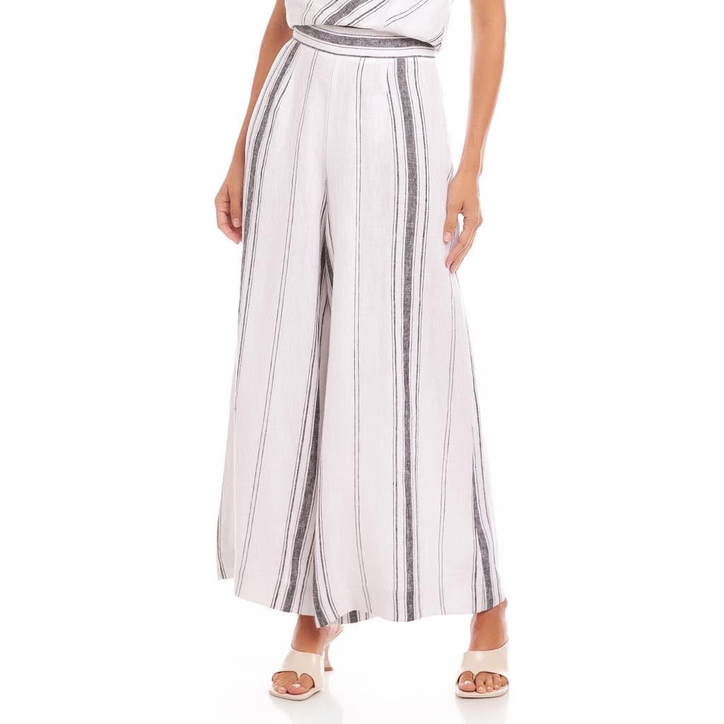 Fifteen Twenty Vivienne Wide-leg Pants In Stripe In Stripe