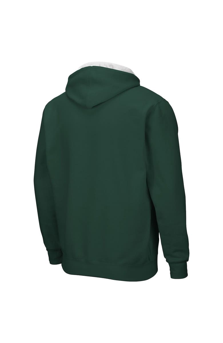 COLOSSEUM Men's Colosseum Green Ohio Bobcats Arch & Logo 3.0 Full-Zip Hoodie, Alternate, color, Green