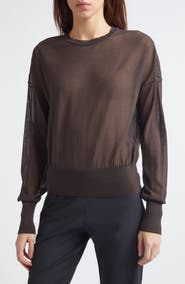 Paloma Wool Leds Sheer Organic Cotton Blend Sweater