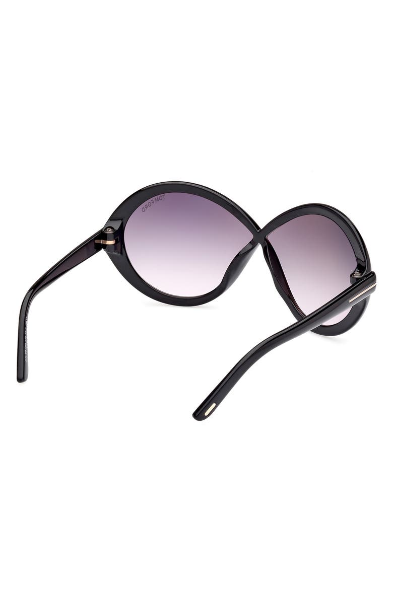 TOM FORD 68mm Gradient Butterfly Sunglasses, Alternate, color,