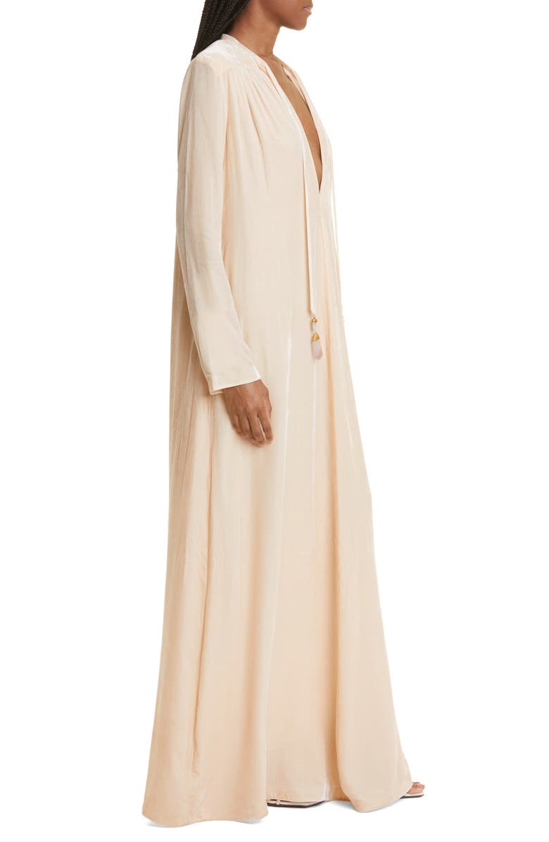 Zimmermann Lyrical Long Sleeve Relaxed Velvet Dress, Alternate, color, 