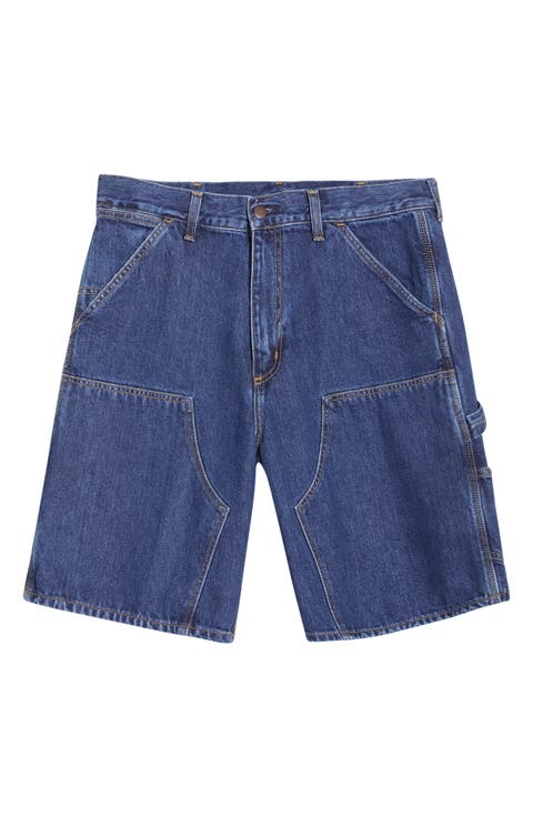 Double Knee Denim Shorts