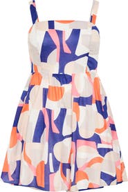 City Chic Kylie Geo Print Minidress
