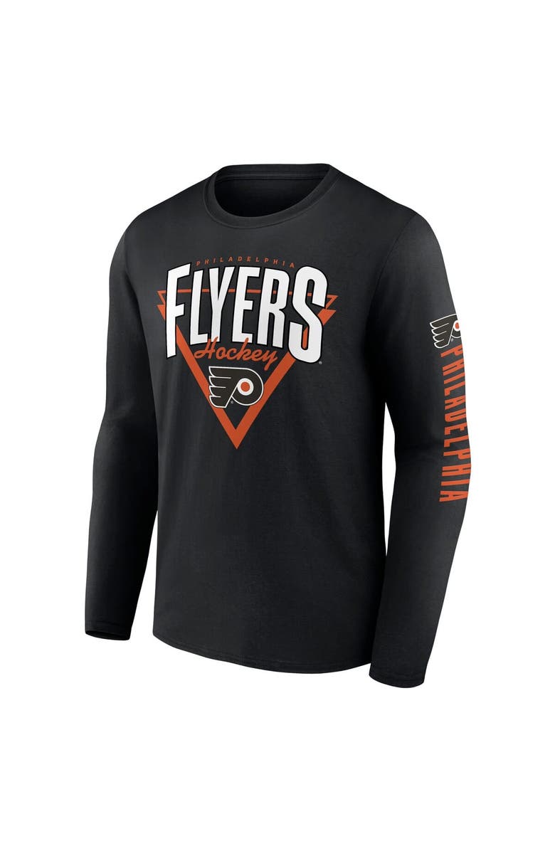 FANATICS Men's Fanatics Black Philadelphia Flyers Headline Long Sleeve T-Shirt, Alternate, color, Black