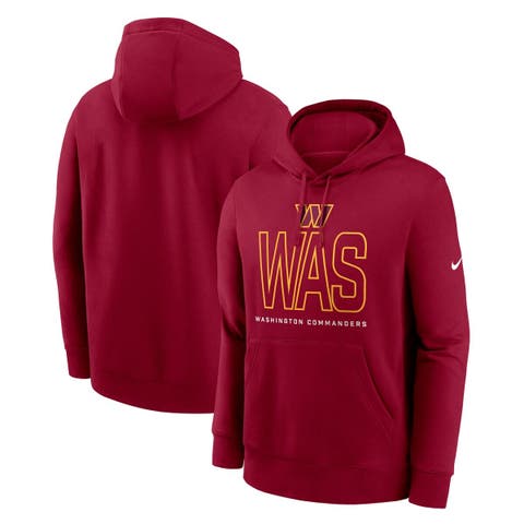 Men's Nike Burgundy Washington Commanders Busted Play Club Fleece Pullover Hoodie