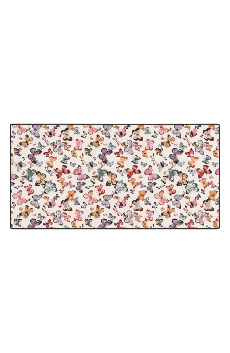 Deny Designs Ninola Design Butterflies Wing Desk Mat, Main, color, Multi
