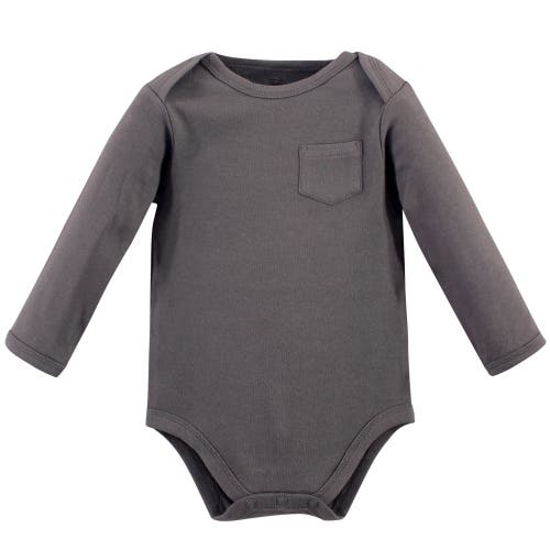 Touched By Nature 5pk Long Sleeve Organic Bodysuits In White
