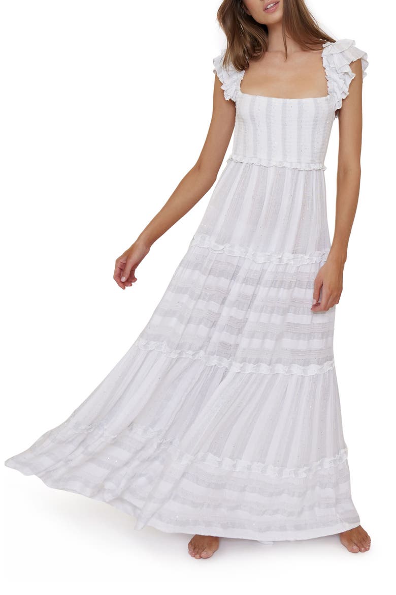 Victoria Cover-Up Dress, Main, color, WATER LILY