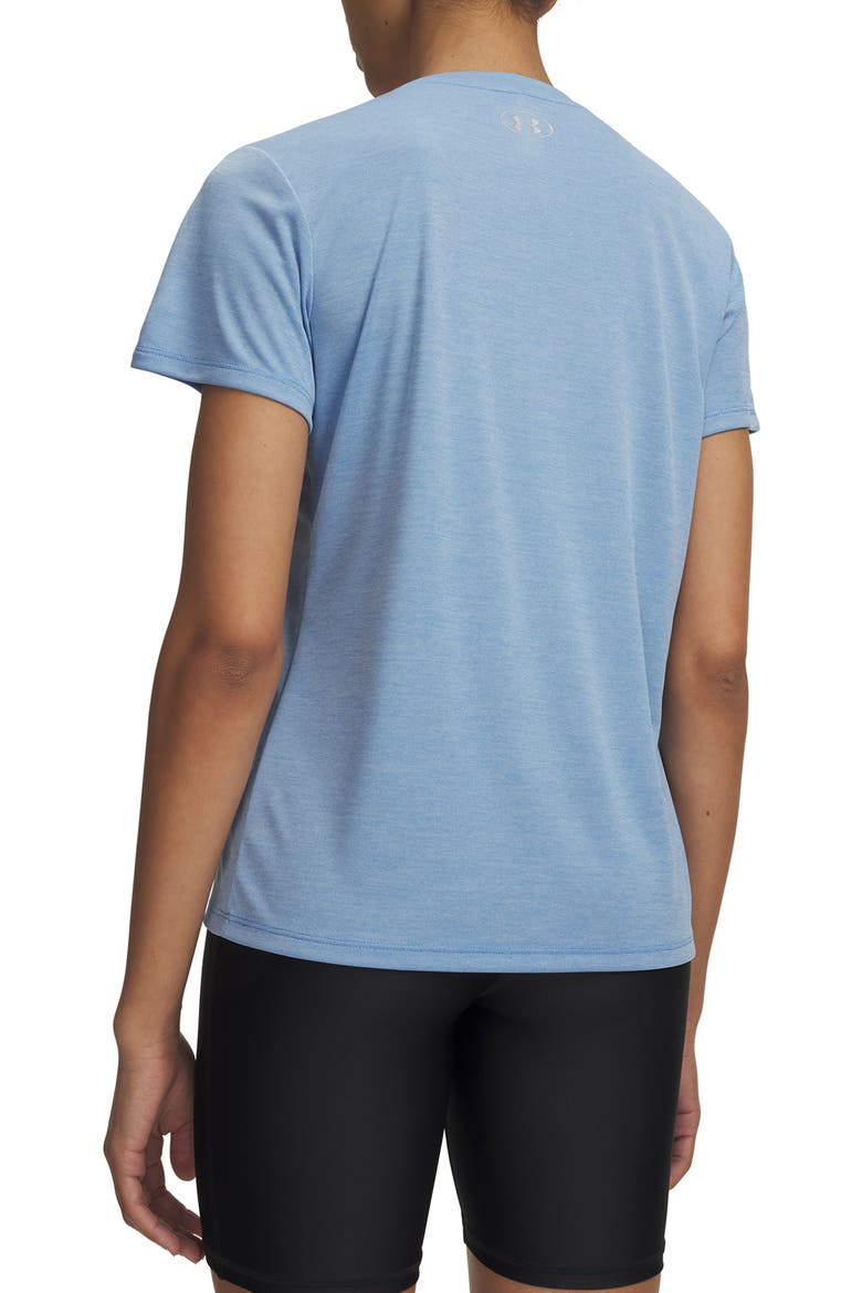 Velocity Twist V-Neck T-Shirt, Alternate, color, BLUE ATLANTIS