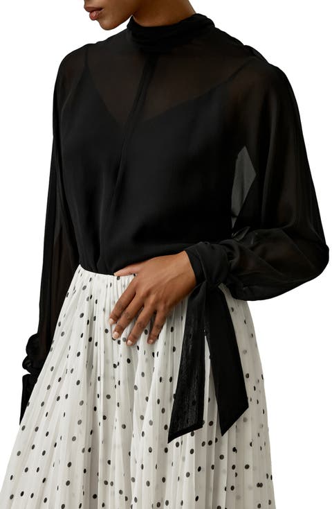 Floaty Batwing Sleeve Blouse Set