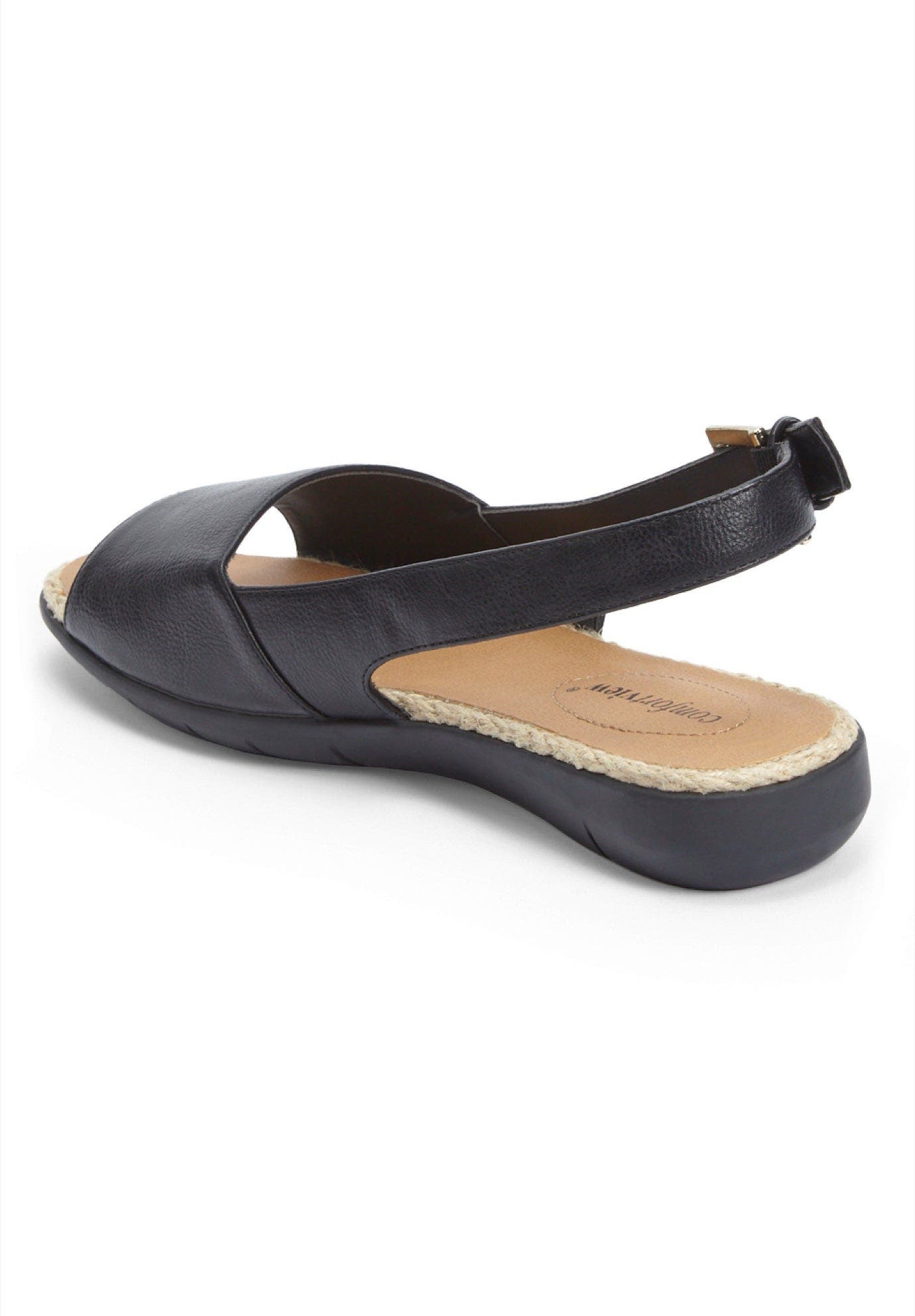 Comfortview The Adele Sling Sandal, Alternate, color, Black