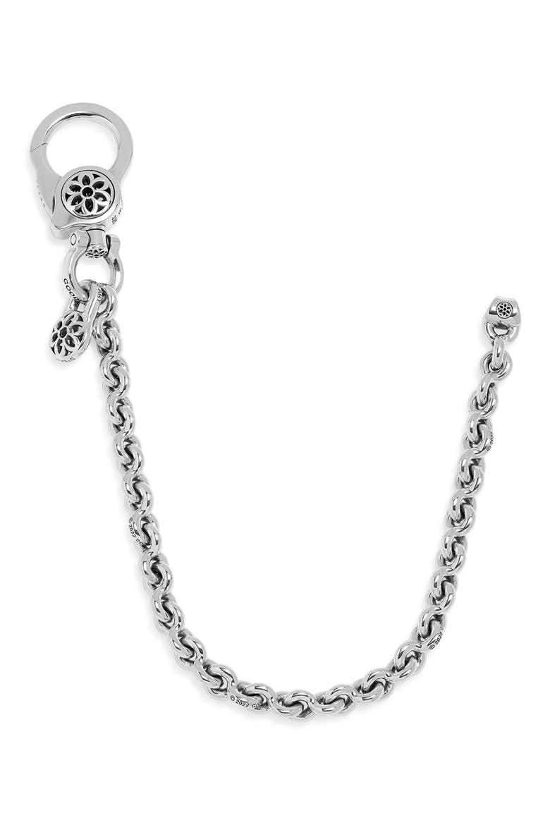 Clip 8 Fin Link Wallet Chain, Main, color, SILVER