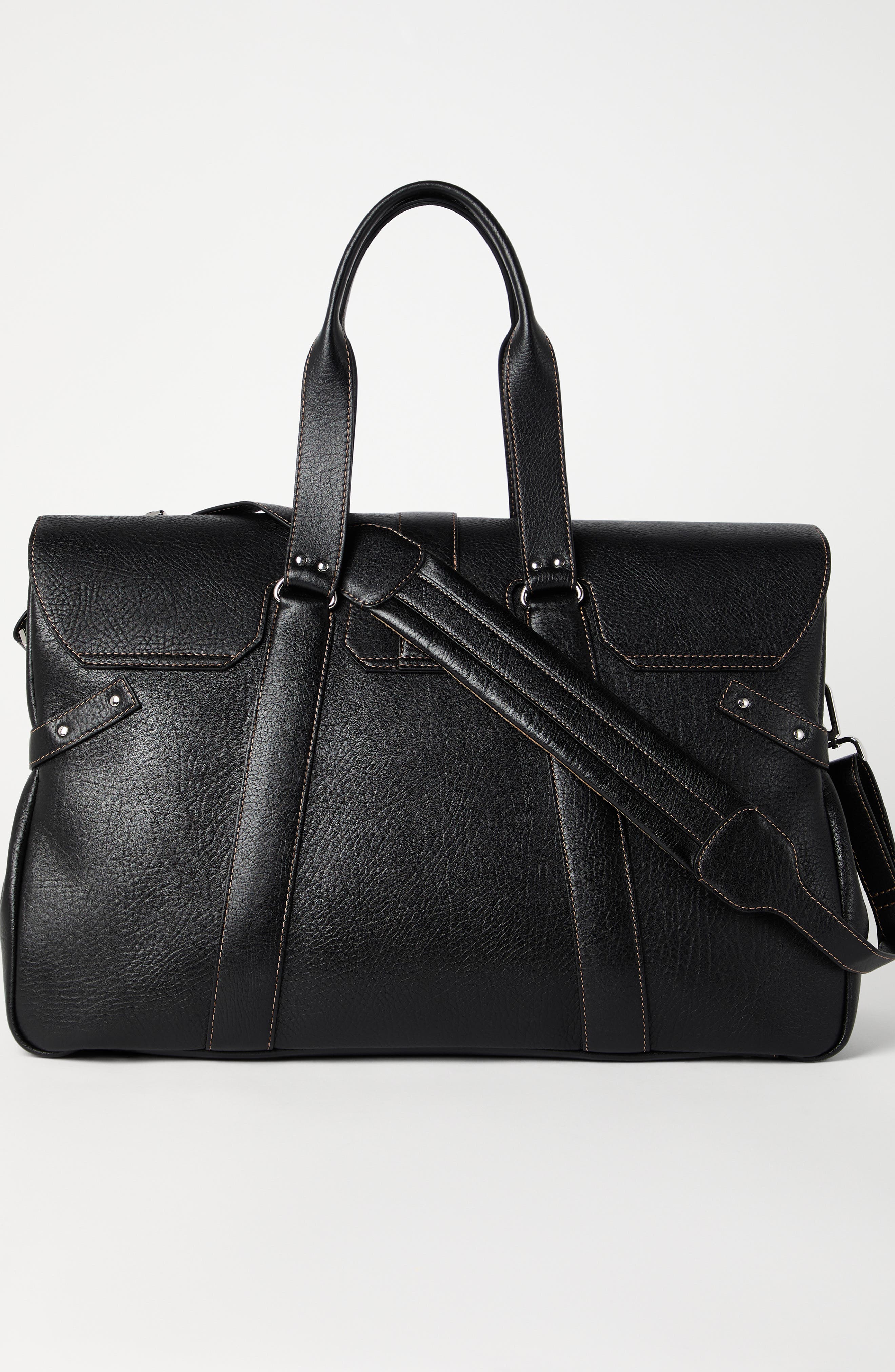 Brunello Cucinelli Weekender Country bag, Alternate, color, Black