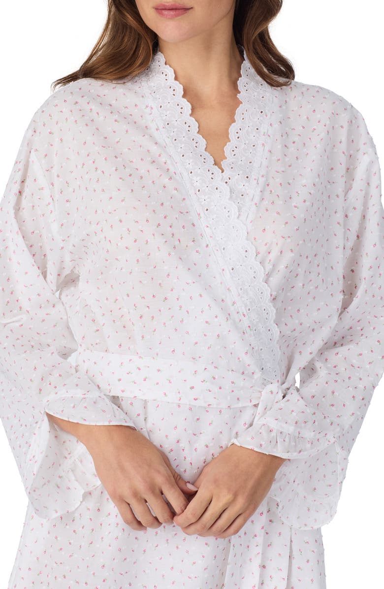 Eileen West Eyelet Trim Robe, Alternate, color, 