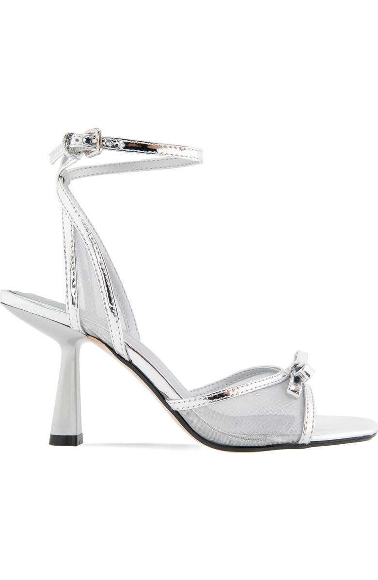 BCBGeneration Rino Ankle Strap Sandal, Alternate, color, Silver