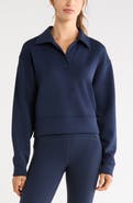 Zella Ultra Luxe Polo Sweatshirt