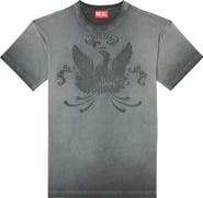 DIESEL® T-Norm-T9 Devoré Logo T-Shirt