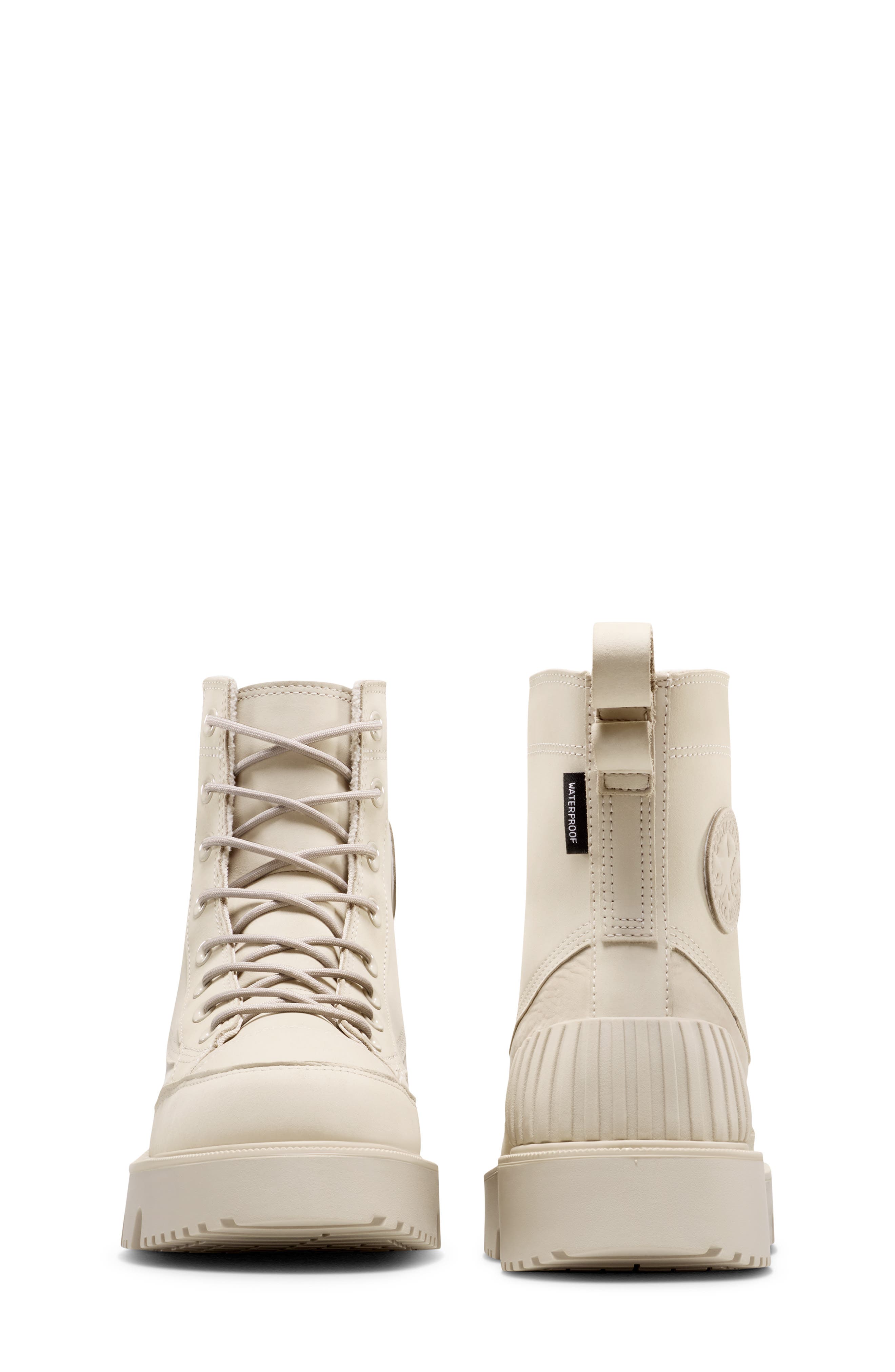 Converse Chuck 70 Waterproof Leather High Top Sneaker, Alternate, color, Papyrus/ Papyrus/ Papyrus