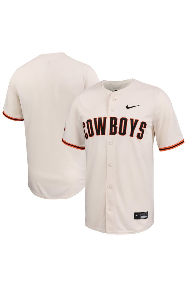 Nike Men's Nike Natural Oklahoma State Cowboys Limited Baseball Jersey, Main, color, Natural