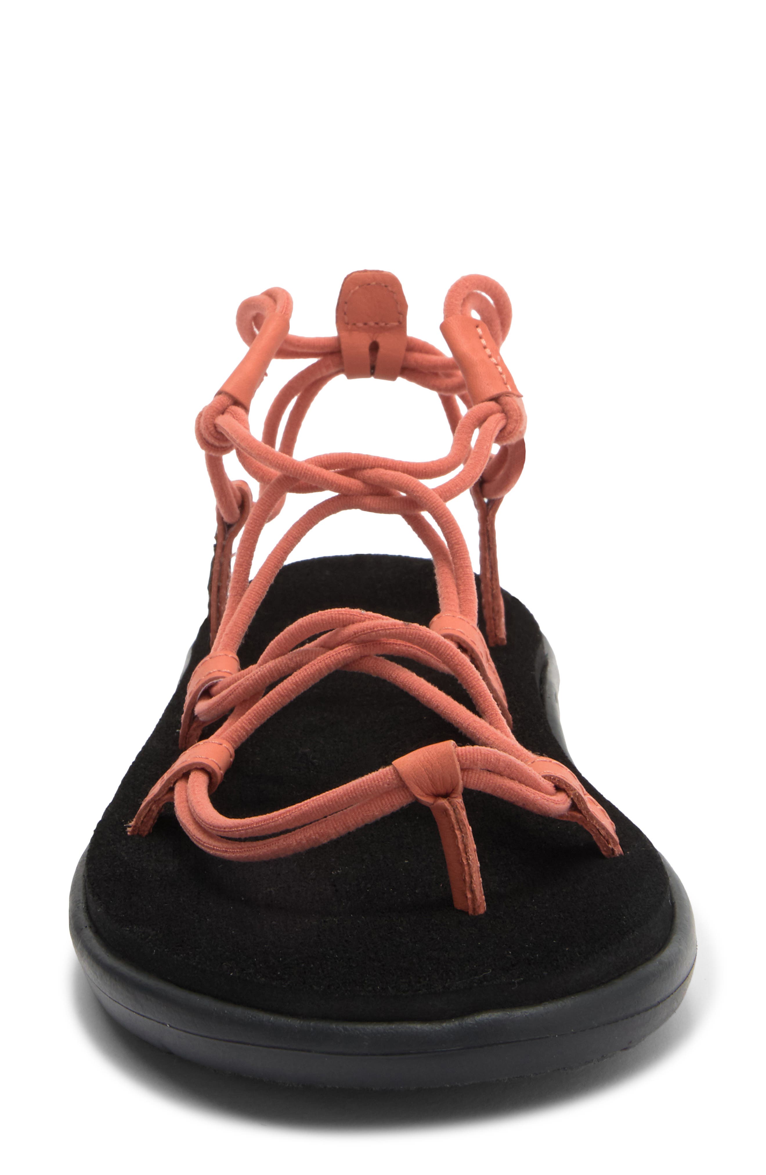 Voya Infinity Sandal, Alternate, color, TAWNY ORANGE