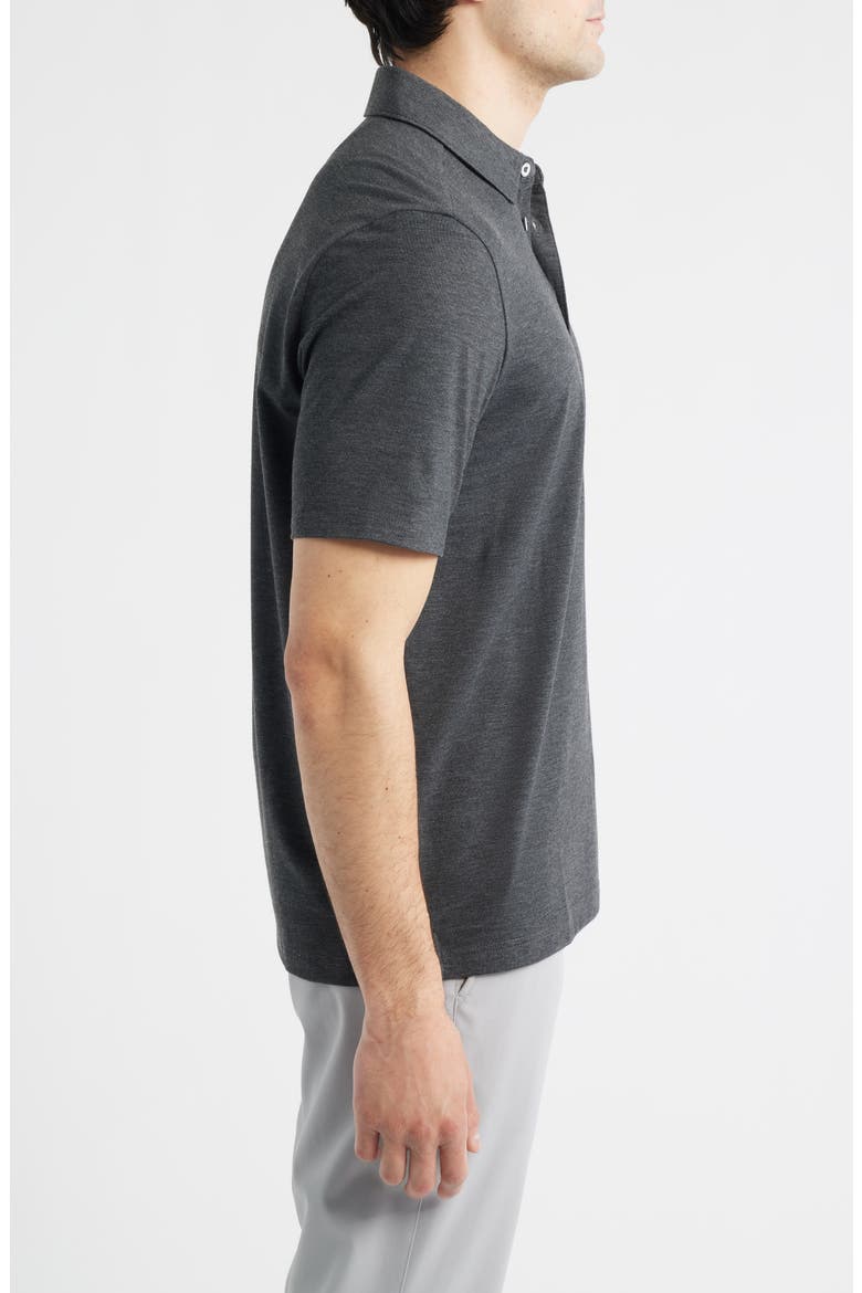 XC+™ Apex Heathered Performance Polo, Alternate, color, CHARCOAL HEATHER