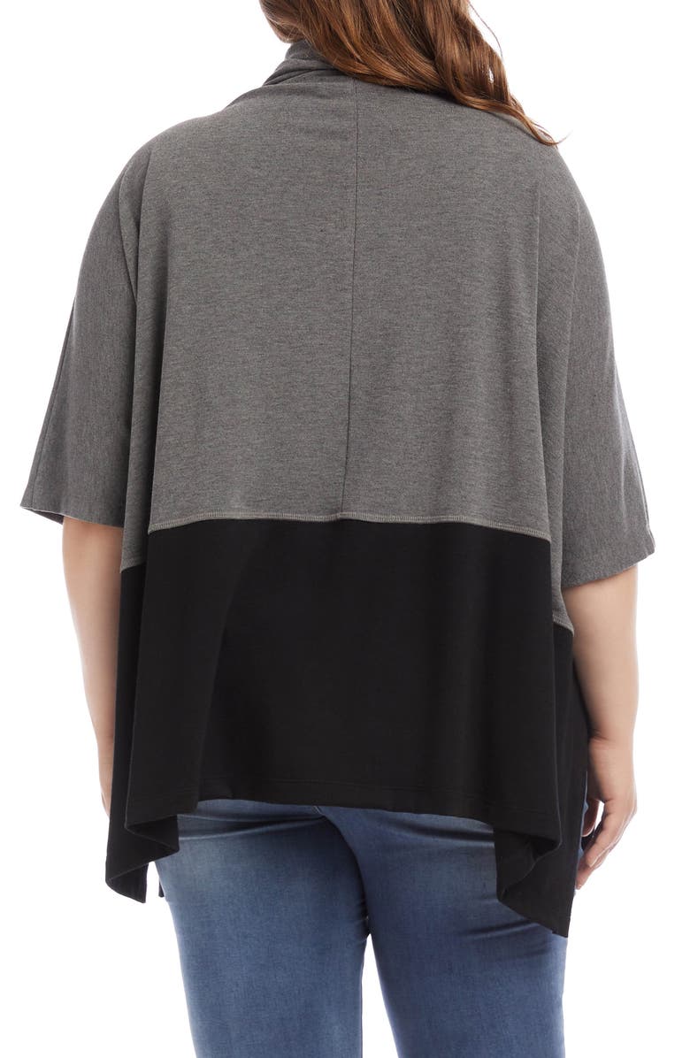 Karen Kane Colorblock Poncho, Alternate, color, 