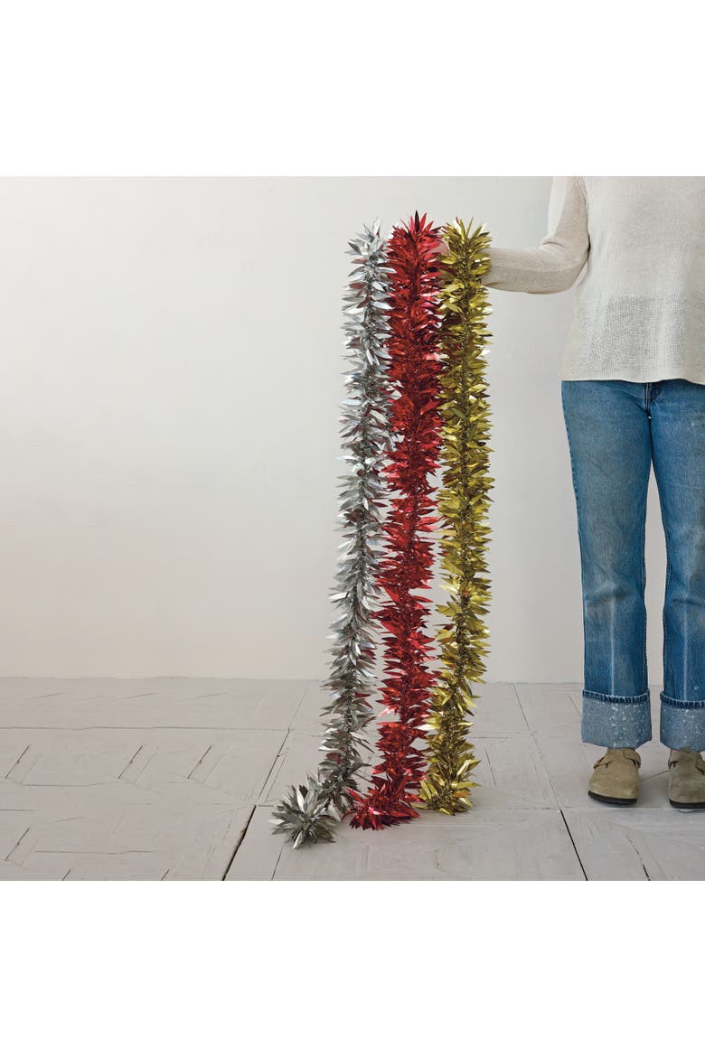 Foil Leaf PVC Garland, 72", Main, color, Gold
