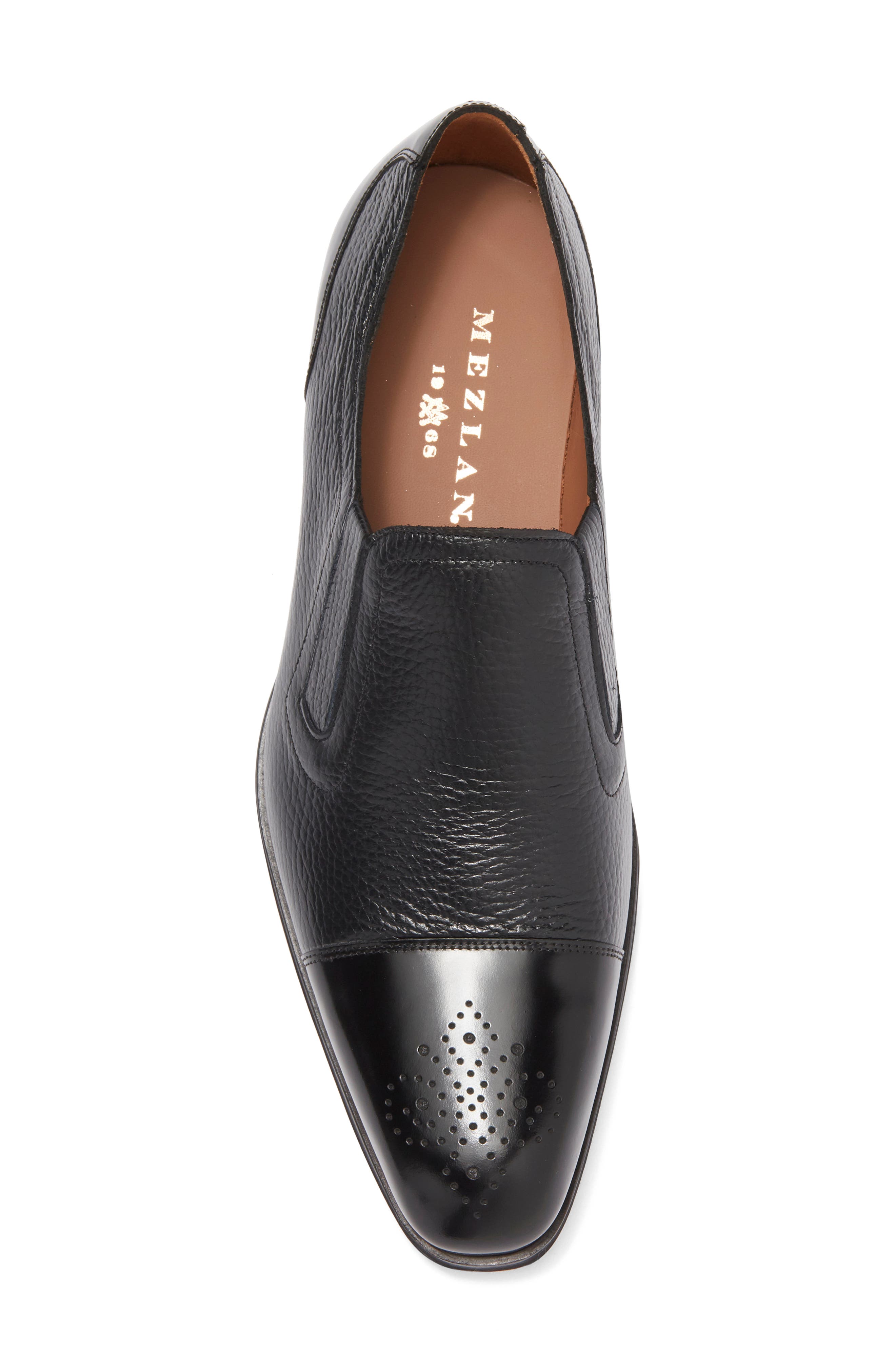 Mezlan Brogue Toe Loafer, Alternate, color, 