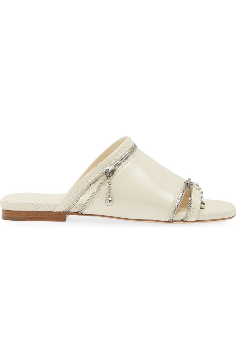 Burberry Zip Detail Slide Sandal, Alternate, color,
