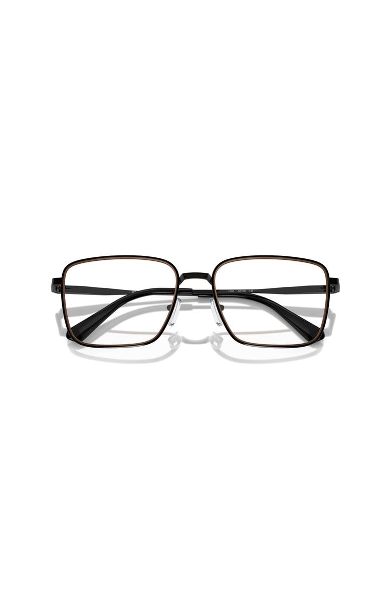 Michael Kors 56mm Rectangle optical glasses, Alternate, color, Black