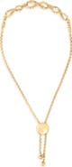 Haus of Brilliance Gold Vermeil Diamond Accent Infinity Sign Lariat Bolo Bracelet