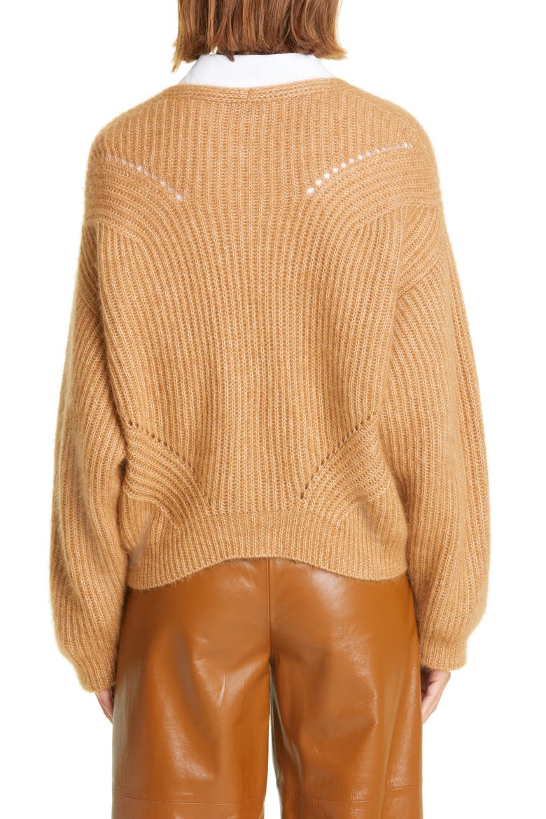 Alpaca & Cotton Cardigan, Alternate, color, WAFER